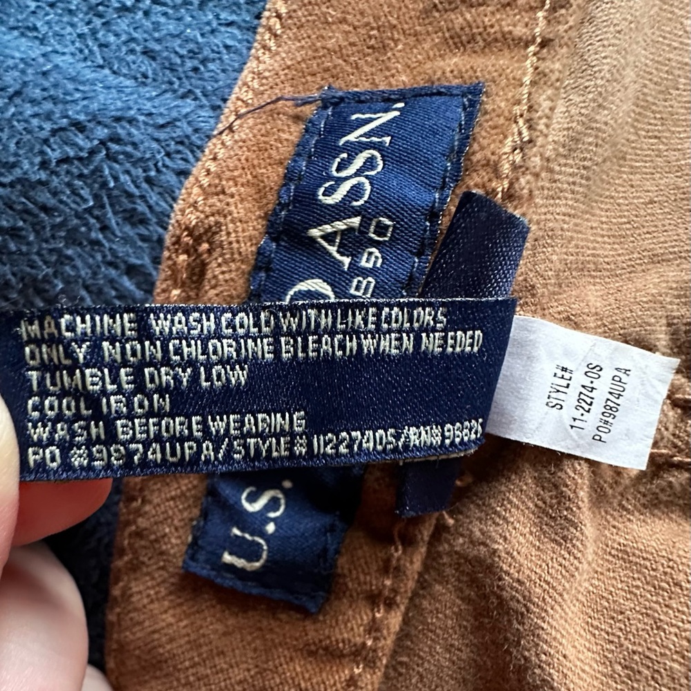 U.S. Polo Assn Corduroy Pants 🤎 36x30 Caramel Stretch Straight - Picture 6 of 7